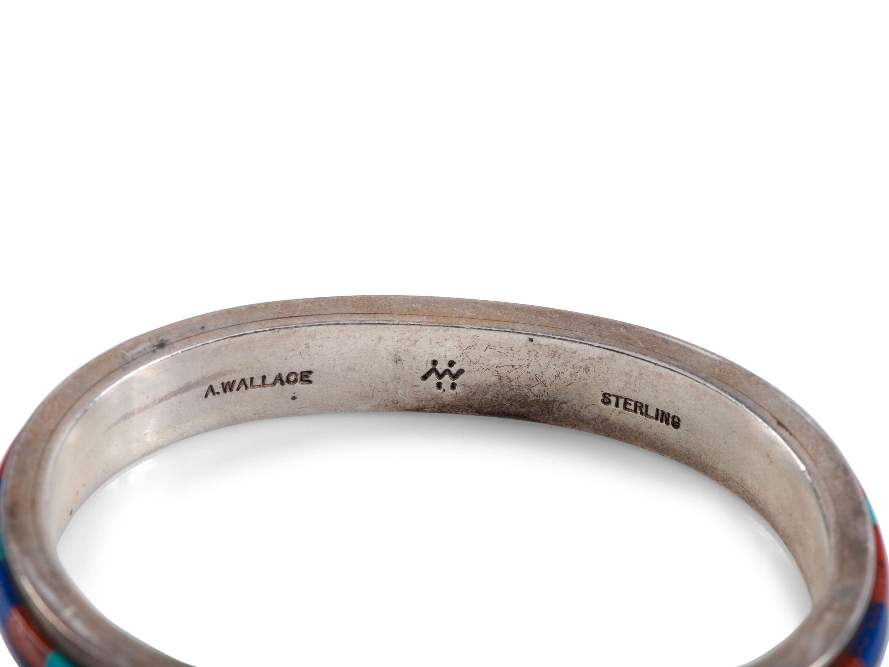 Sterling Silver Cobblestone Inlay Cuff Bracelets