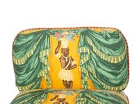 A Pair of Custom-Upholstered Slipper Chairs