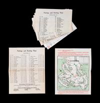 A Group of Masters Golf Tournament Augusta National Spectator Guides and Pairing Sheets Including Tiger Woods' First Appearance,