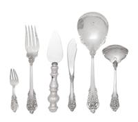 A Wallace Grand Baroque Silver Flatware Service