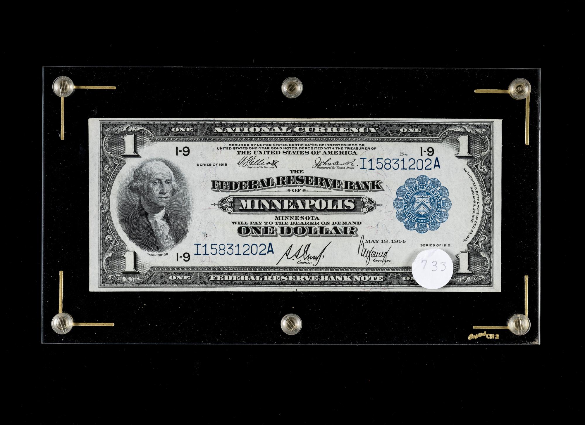 A Series 1918 $1 Federal Reserve Bank Note