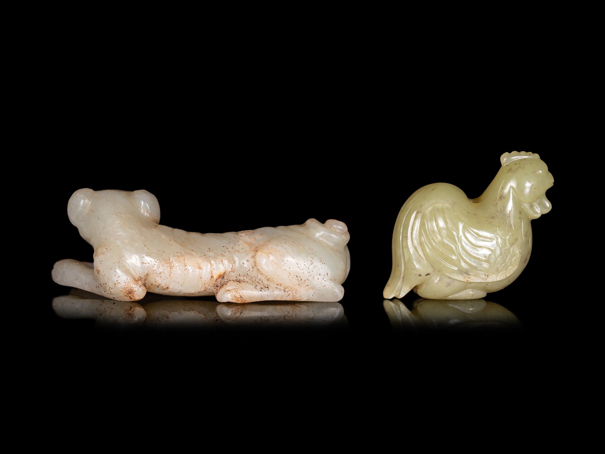 Two Jade Carvings of Animals