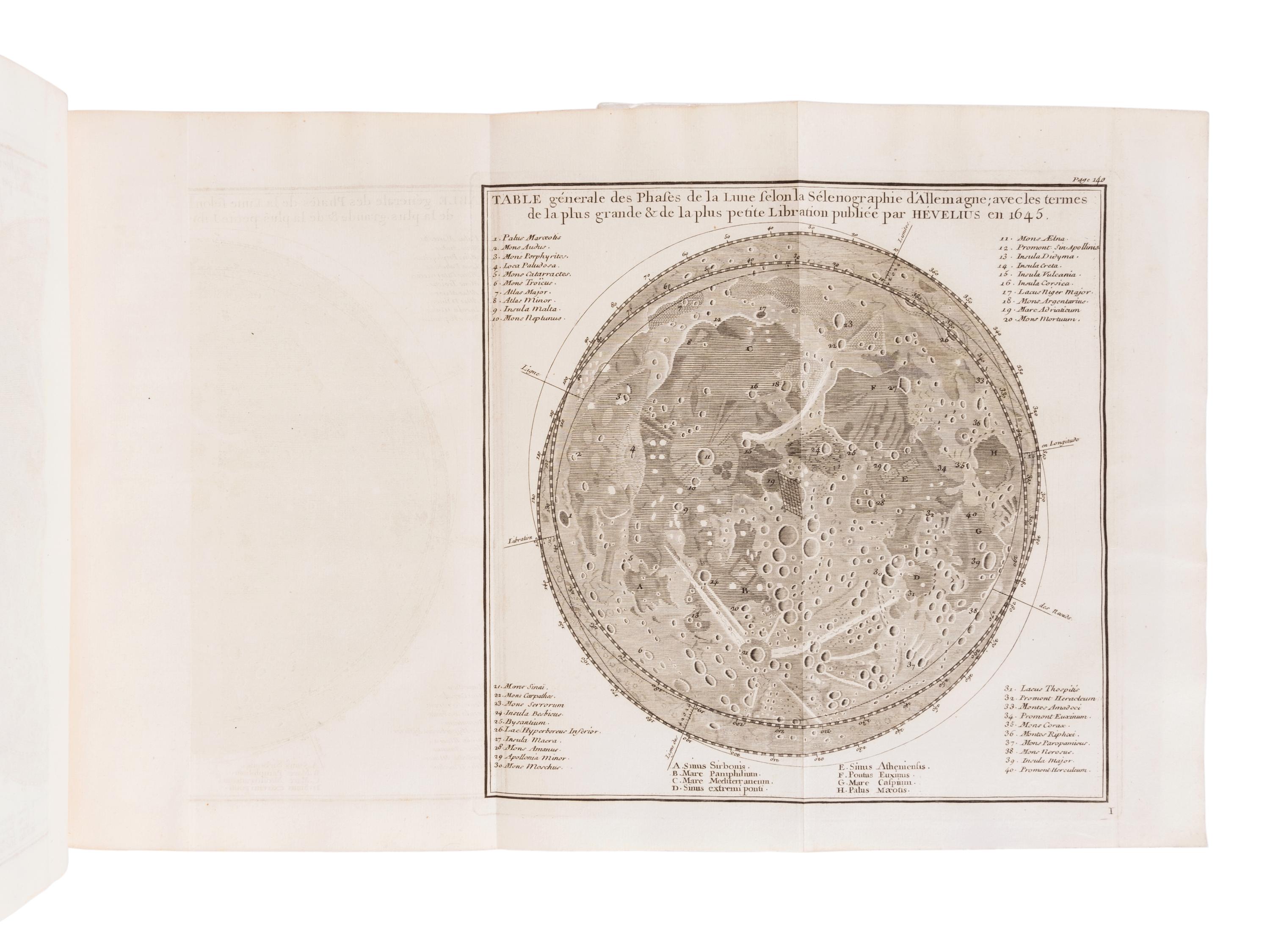 LE MONNIER, Pierre Charles (1715-1799). Institutions Astronomiques, ou Lecons Elementaires d'Astronomie, pour servir d'Introduction a la Physique Celeste and a la Science des Longitudes. Paris: Chez Hippolyte-Louis Guerin & Jacques Guerin, 1746.