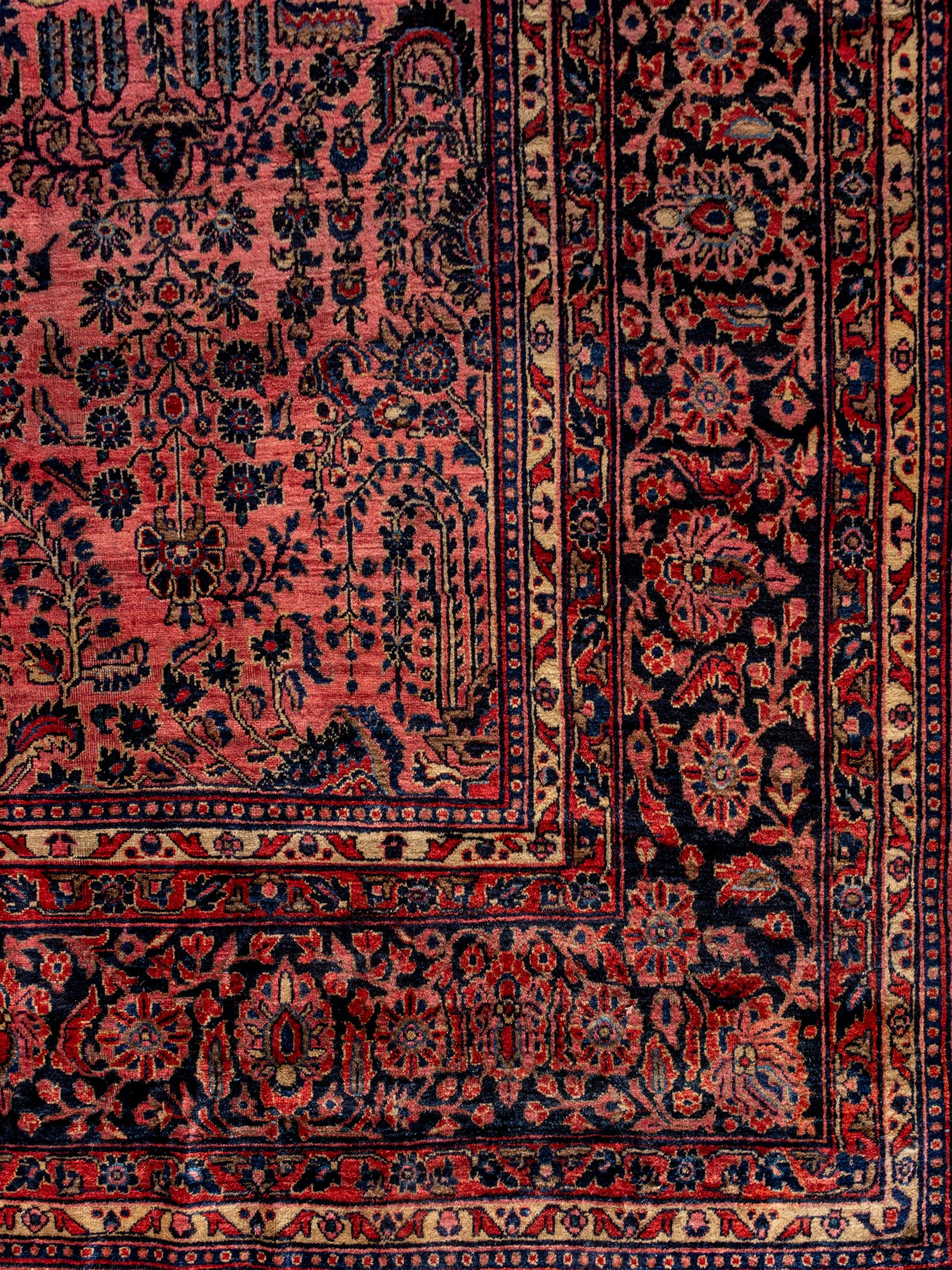 A Sarouk Wool Rug