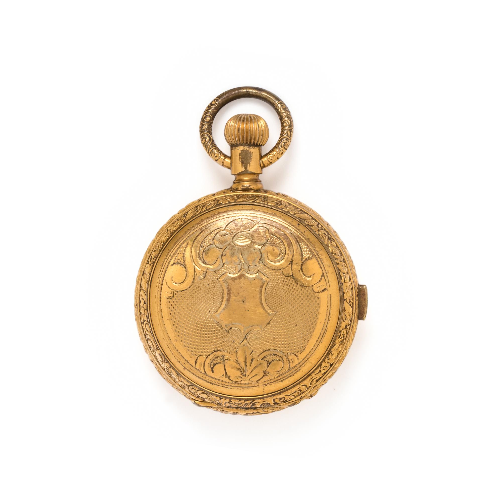 YELLOW GOLD QUARTER REPEATER DAY DATE MOON PHASE HUNTER CASE POCKET WATCH