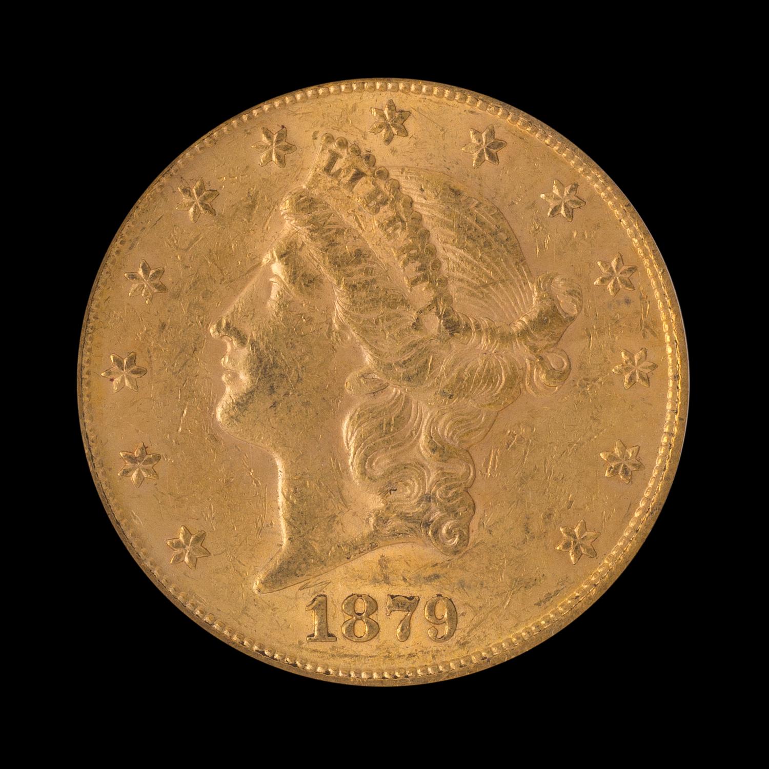 A United States 1879 Liberty Head $20 Gold Coin