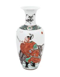 A Chinese Famille Verte Porcelain Vase