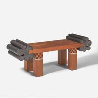 Gary Knox Bennett (American, 1934-2022) "Checkerboard" Bench, USA, 1981