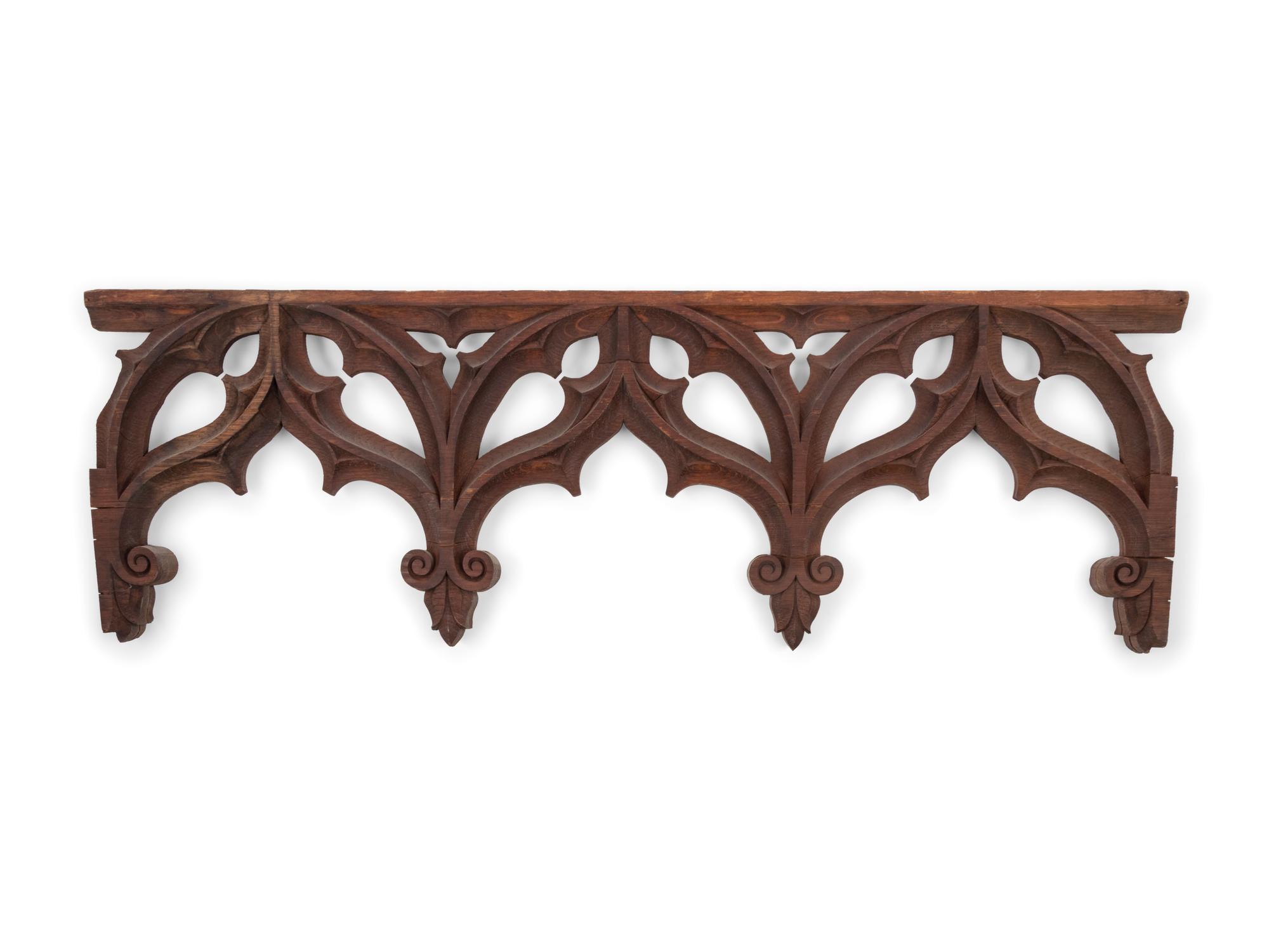 Ten Carved Wood Appliqués