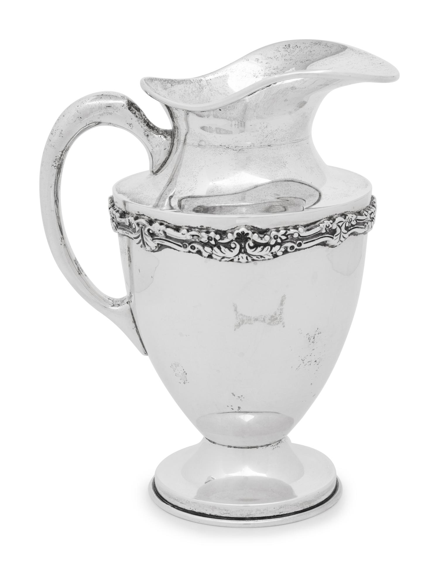 A Mexican Silver Pitcher