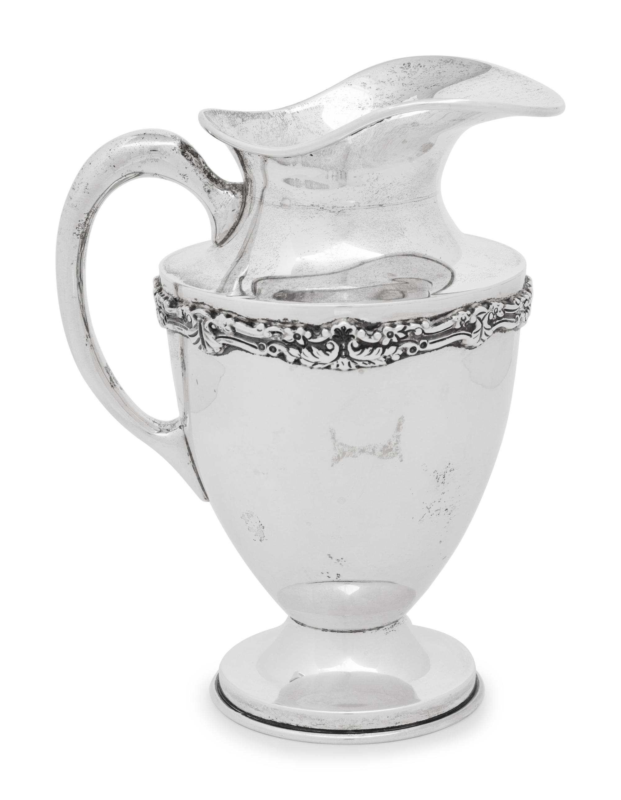 A Mexican Silver Pitcher