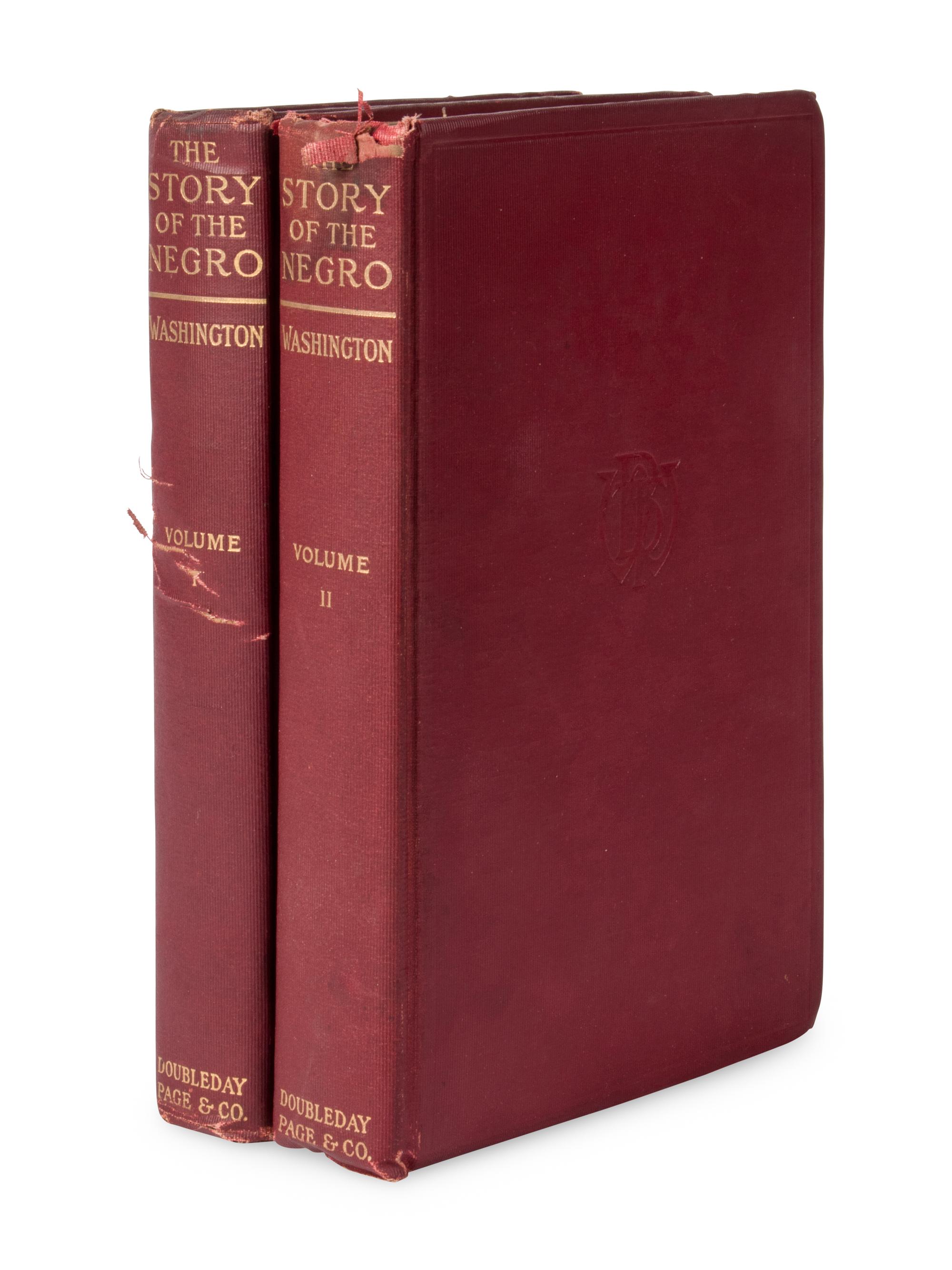 WASHINGTON, Booker T. The Story of the Negro. The Rise of the Race from Slavery . NY, 1909.