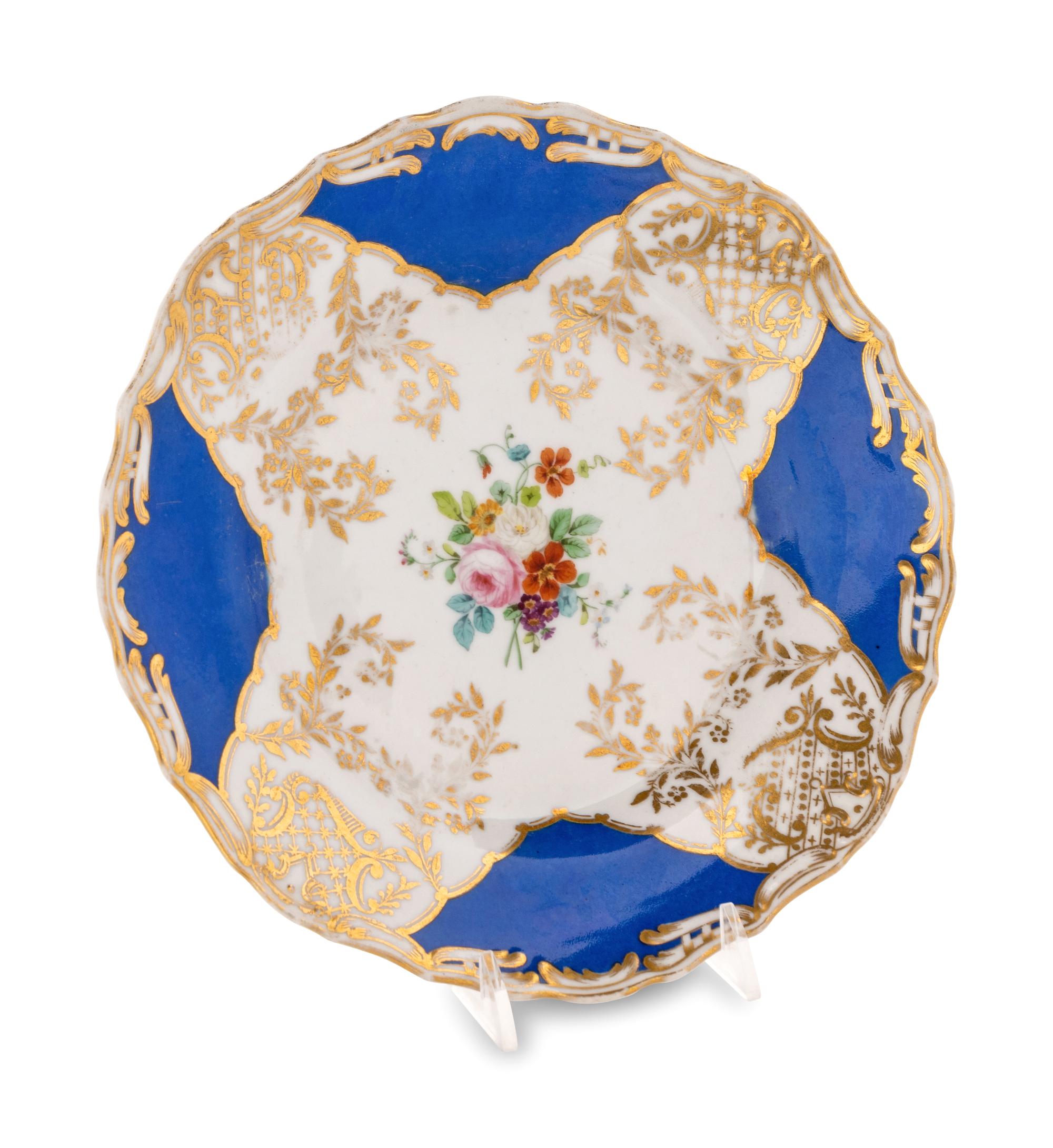 An Alexander II Imperial Porcelain Factory Dessert Plate