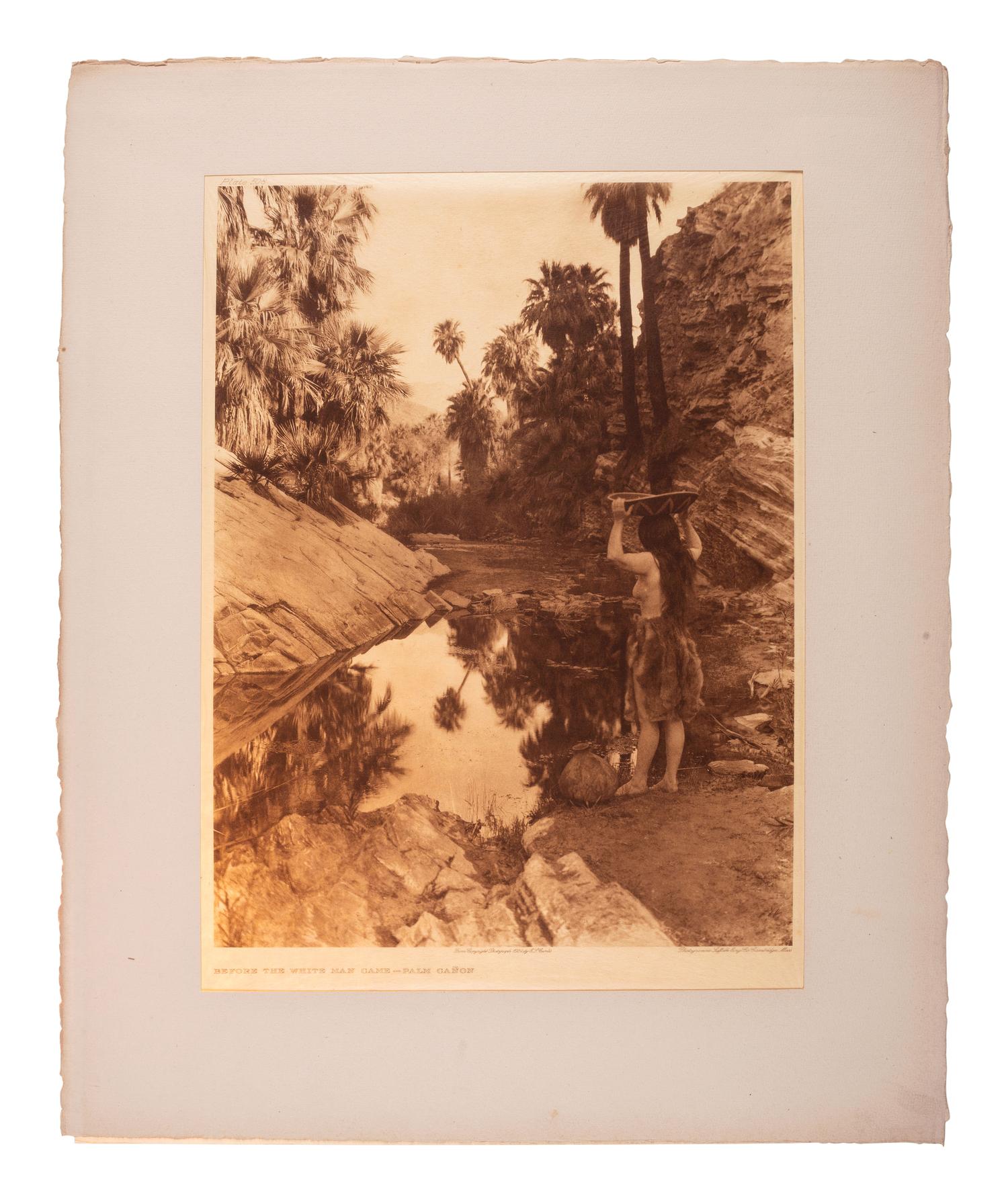 CURTIS, Edward (1868-1952). Before the White Man Came - Palm Cañon (Plate 508, portfolio 15)