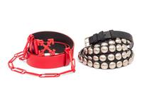 ANN DEMEULEMEESTER & OFF-WHITE, TWO DESIGNER BELTS
