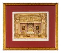 Three Noel Marcel Lambert Engravings and One Chambre du Roi Engraving