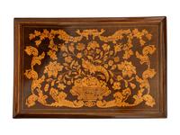 A Dutch Marquetry Fruitwood Side Table
