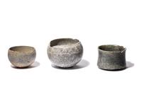 Three Bactrian Stone Vessels