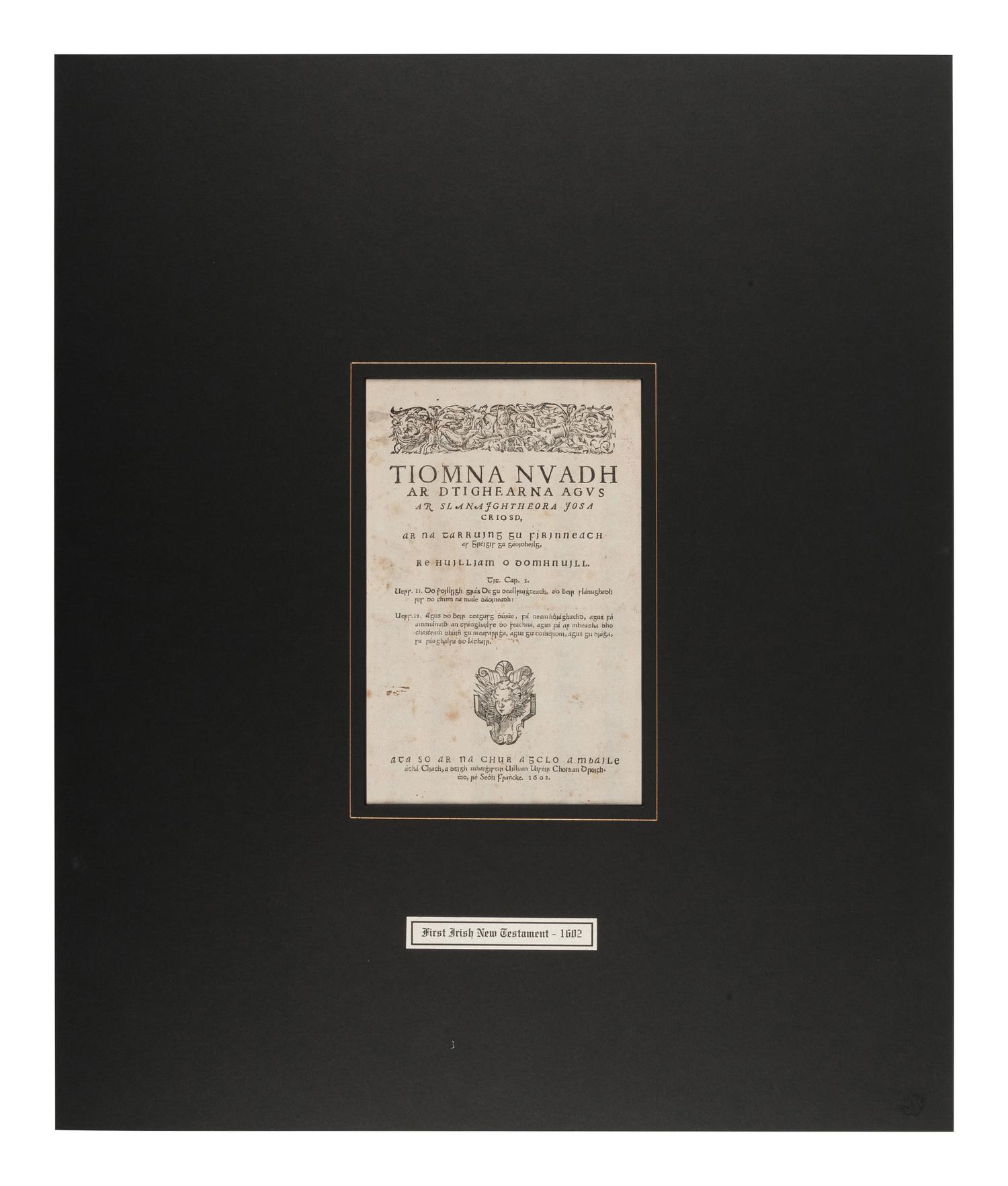 [BIBLE LEAVES - IRELAND, SCOTLAND, AND WALES]. A group of 4 Insular Bible leaves, comprising: