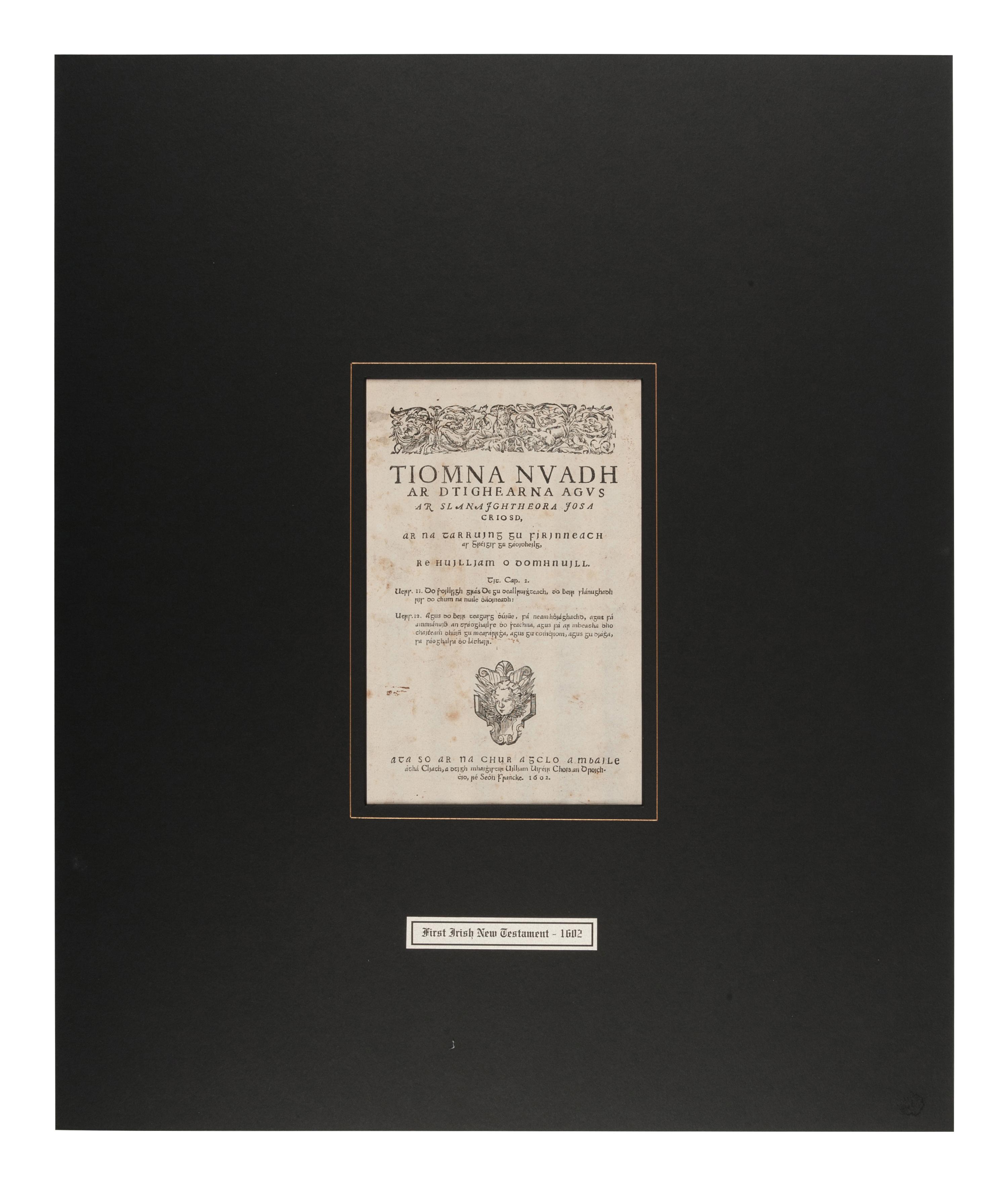 [BIBLE LEAVES - IRELAND, SCOTLAND, AND WALES]. A group of 4 Insular Bible leaves, comprising: