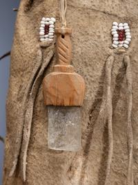 Hidatsa Doll, with Beaded and Quilled Dress