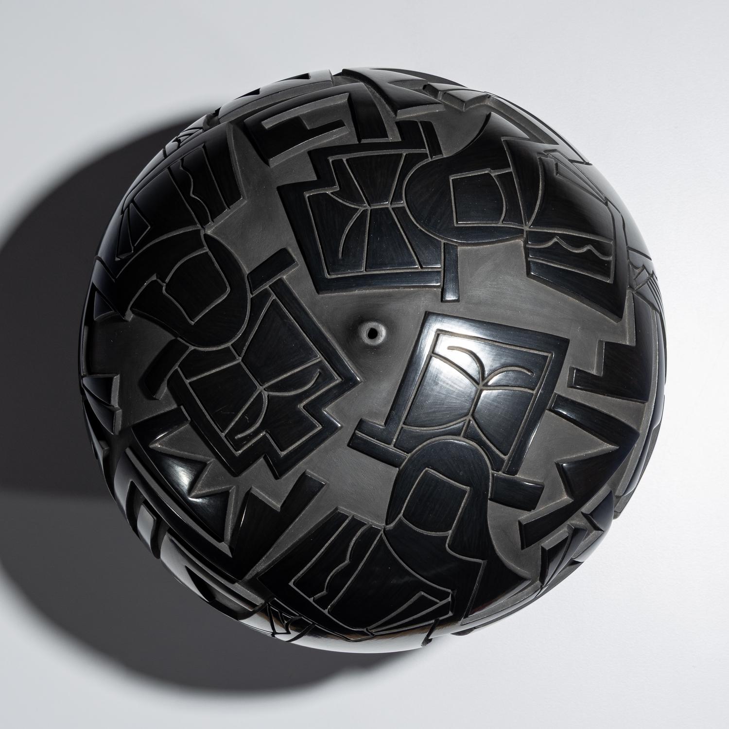 Carved Blackware Pottery Jar August 2008