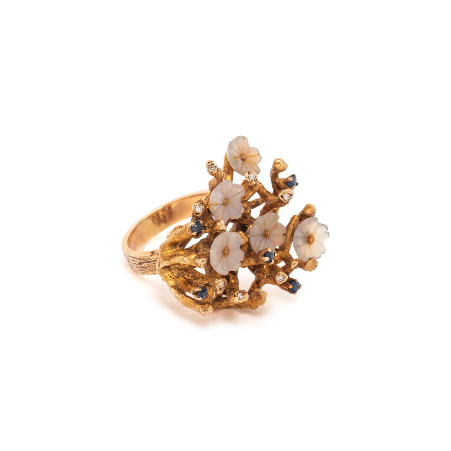 MULTIGEM FLOWER RING