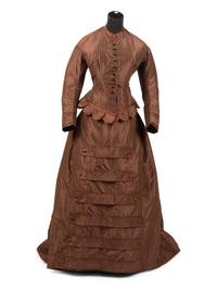 Silk Taffeta Two-Piece Dress, 1878