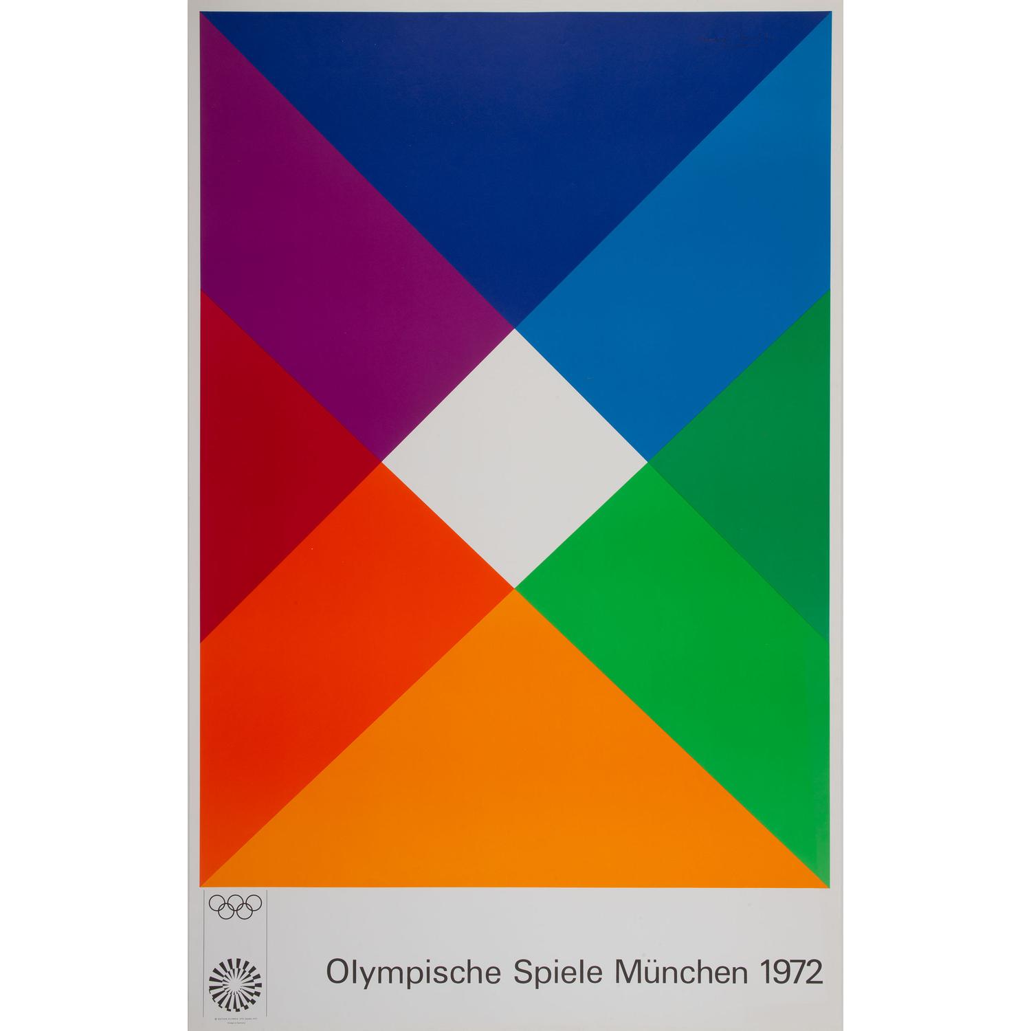 A Max Bill Poster for Olympische Spiele Munchen, 1972
