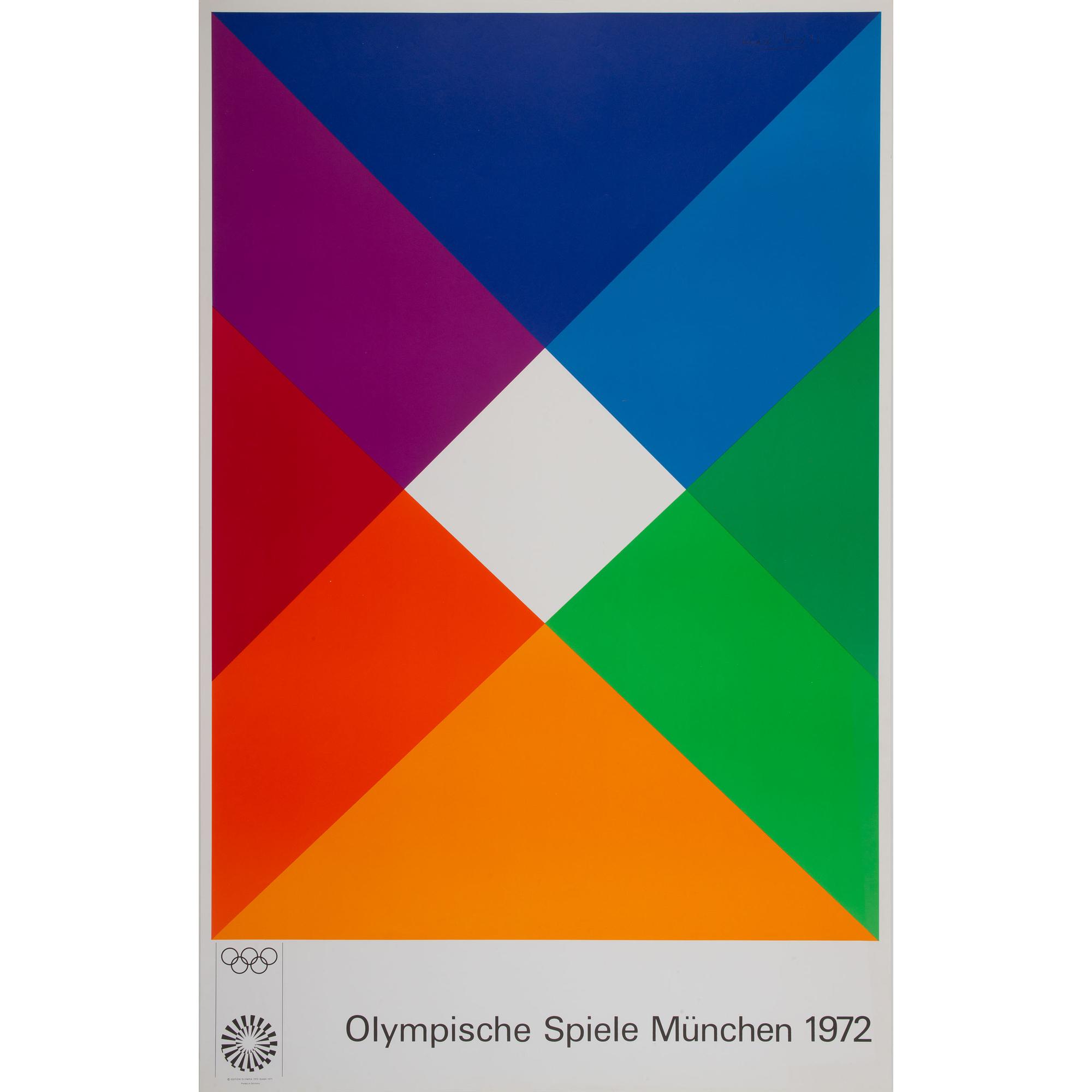 A Max Bill Poster for Olympische Spiele Munchen, 1972