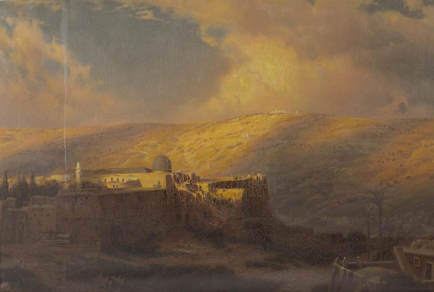 James Fairman (American, 1826-1904) — Mount of Olives and Mosque El Aska , 1874