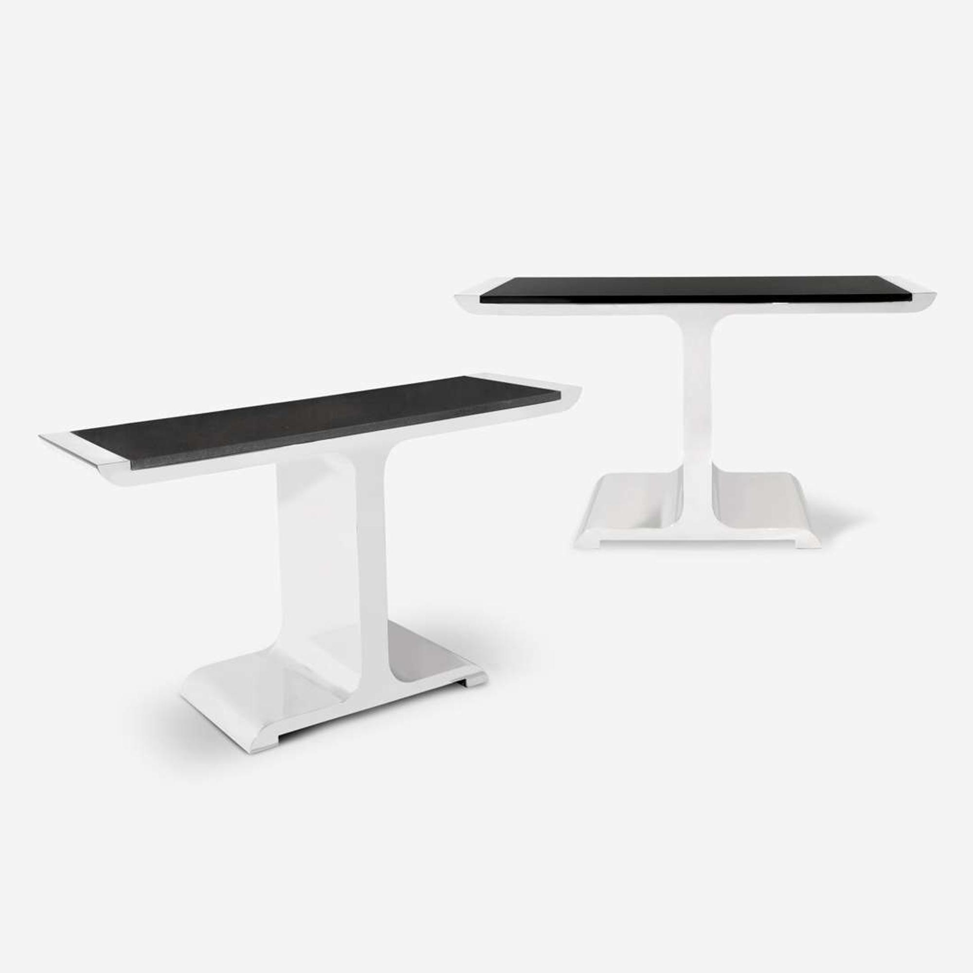 Stanley Jay Friedman for Brueton A Pair of "Eagle" Console Tables, circa 1980