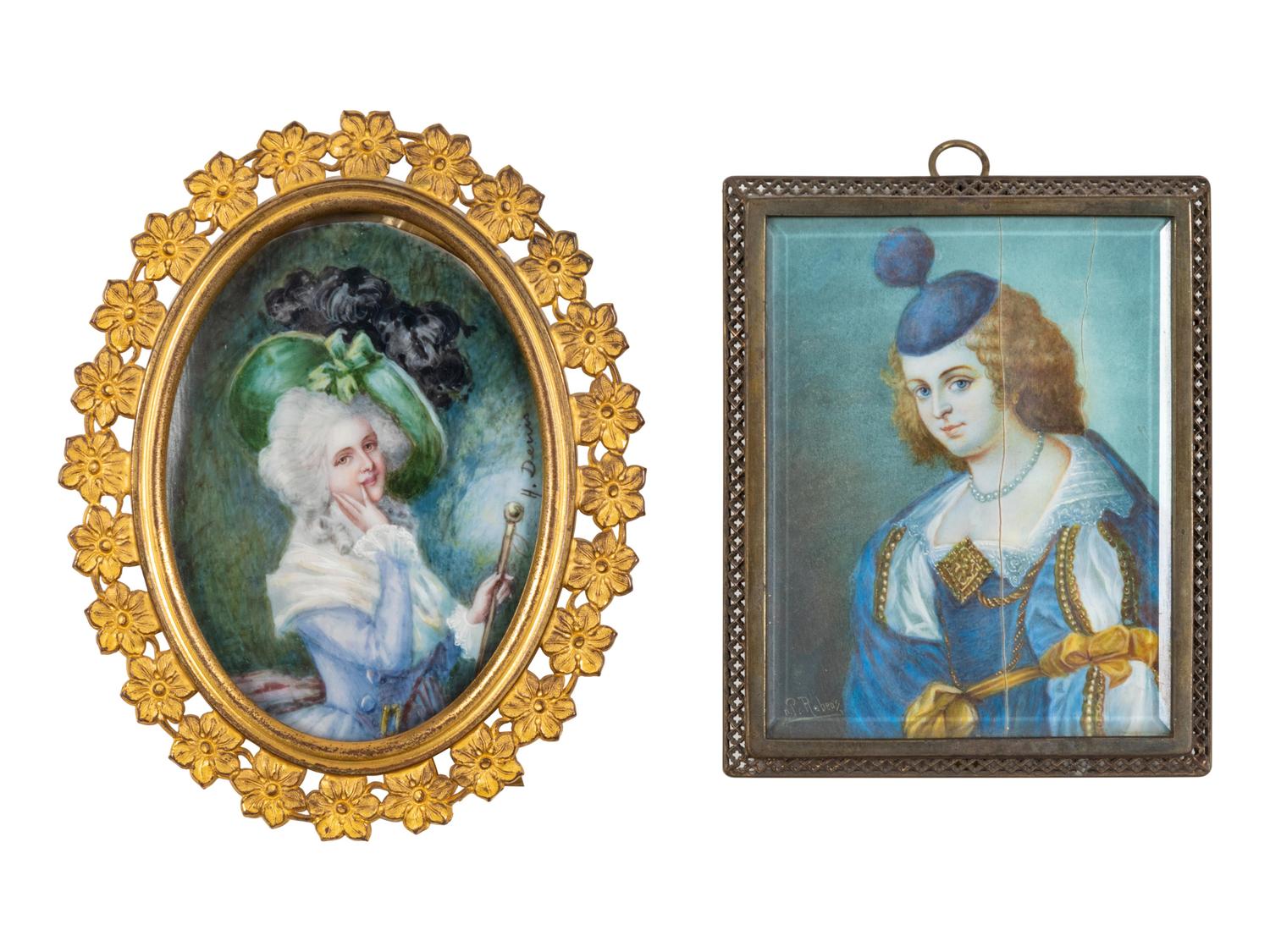 Two Continental Portrait Miniatures