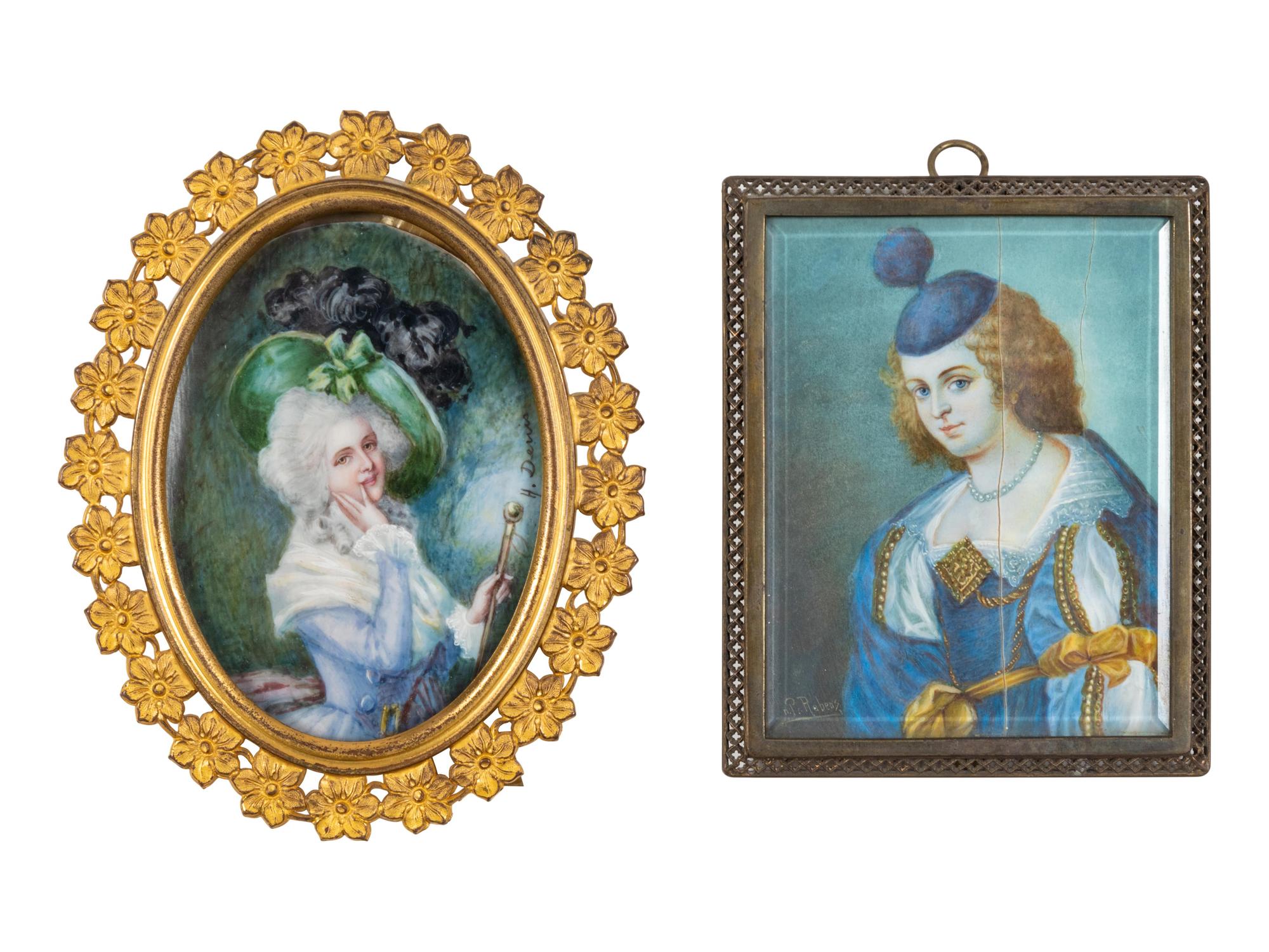 Two Continental Portrait Miniatures