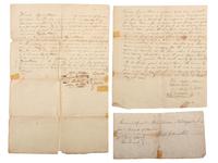 [WAR OF 1812]. Group of 9 documents related to New York tavern owner Squire Stone (1791-1884), including appointment to 60th New York Regiment of Infantry.