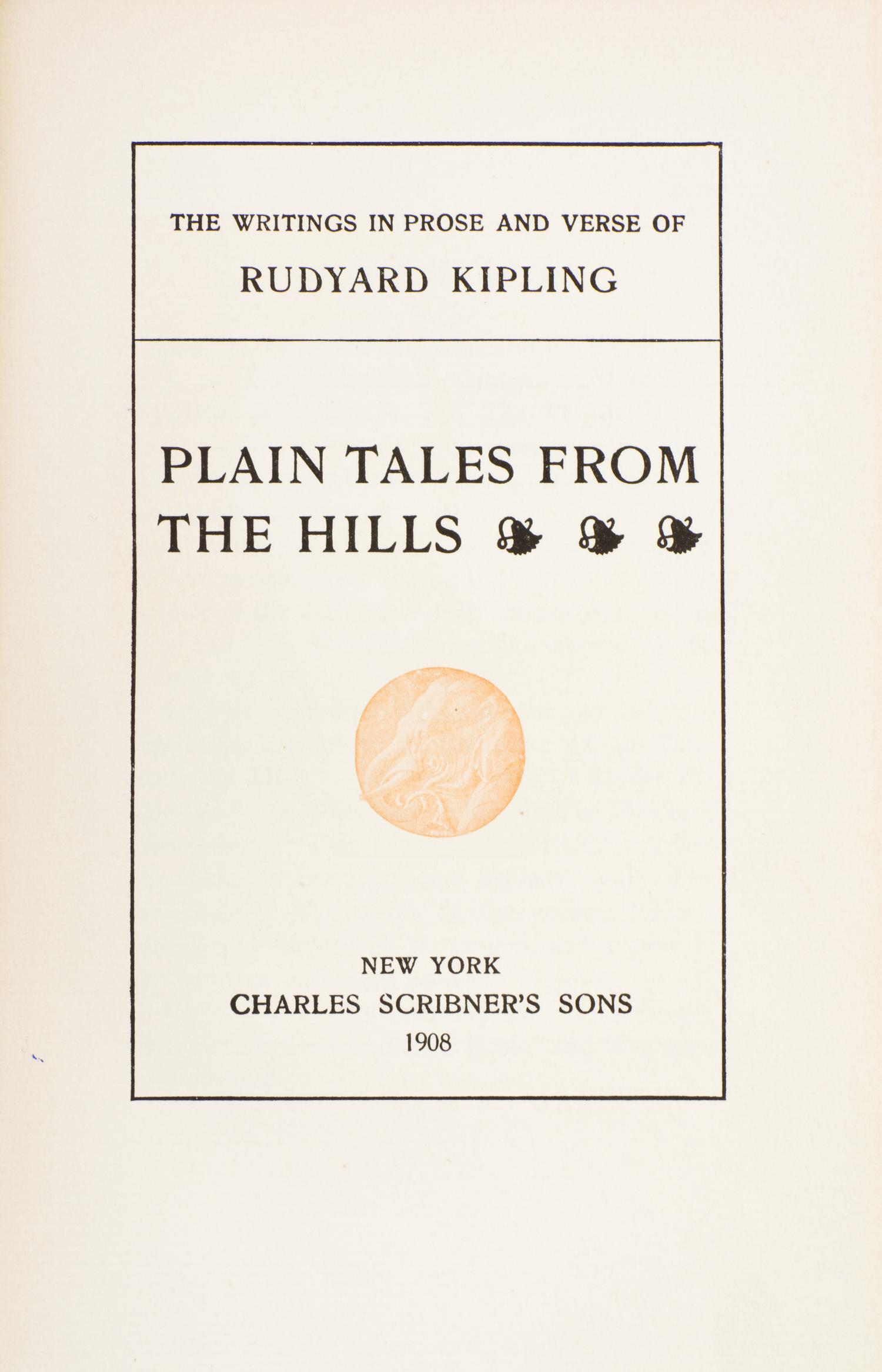 (COLLECTED WORKS) KIPLING, RUDYARD. The Writings in Prose and Verse of Rudyard Kipling. new York, 1908-1910. 25 vols. Limited ed.