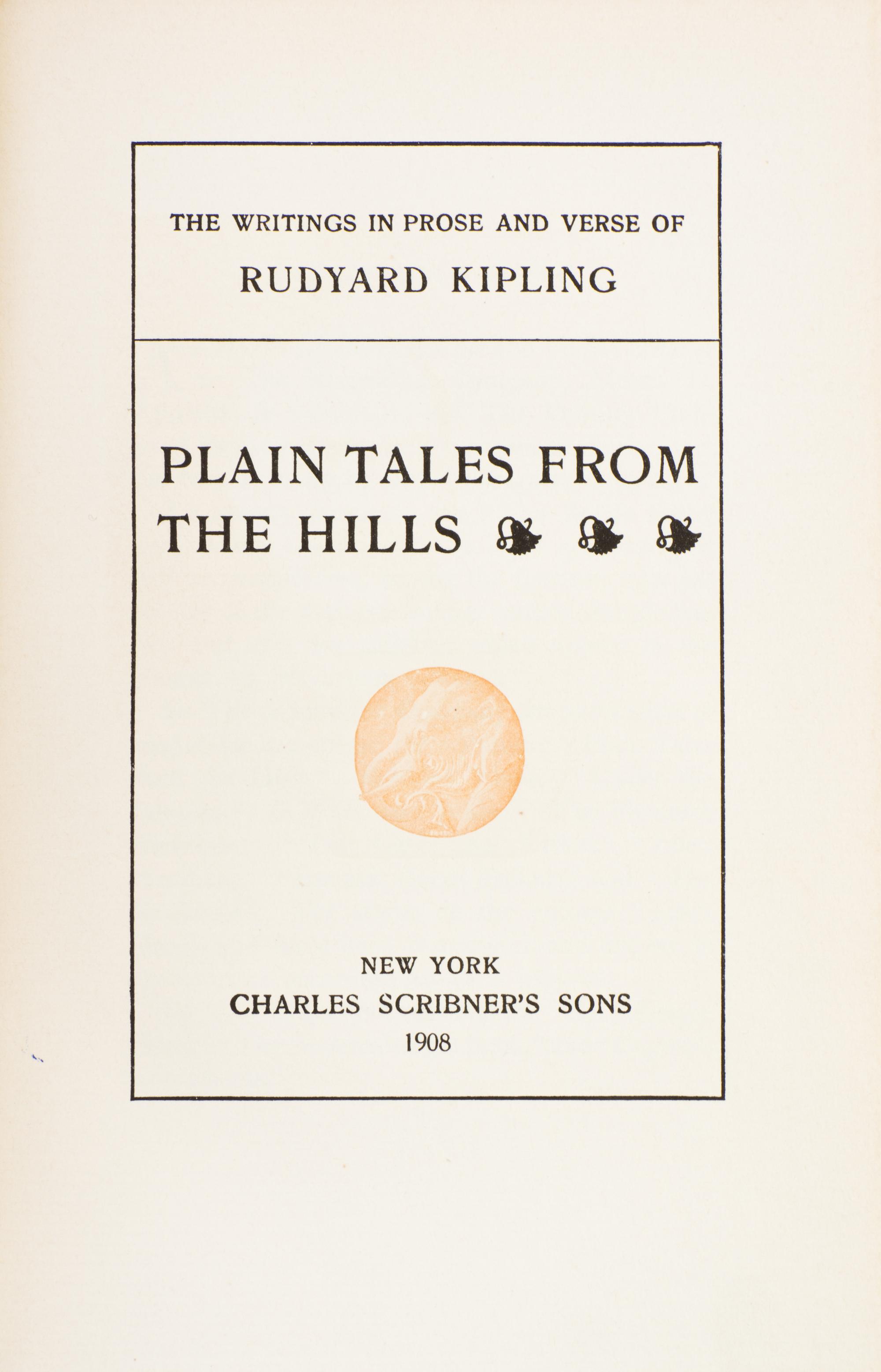 (COLLECTED WORKS) KIPLING, RUDYARD. The Writings in Prose and Verse of Rudyard Kipling. new York, 1908-1910. 25 vols. Limited ed.