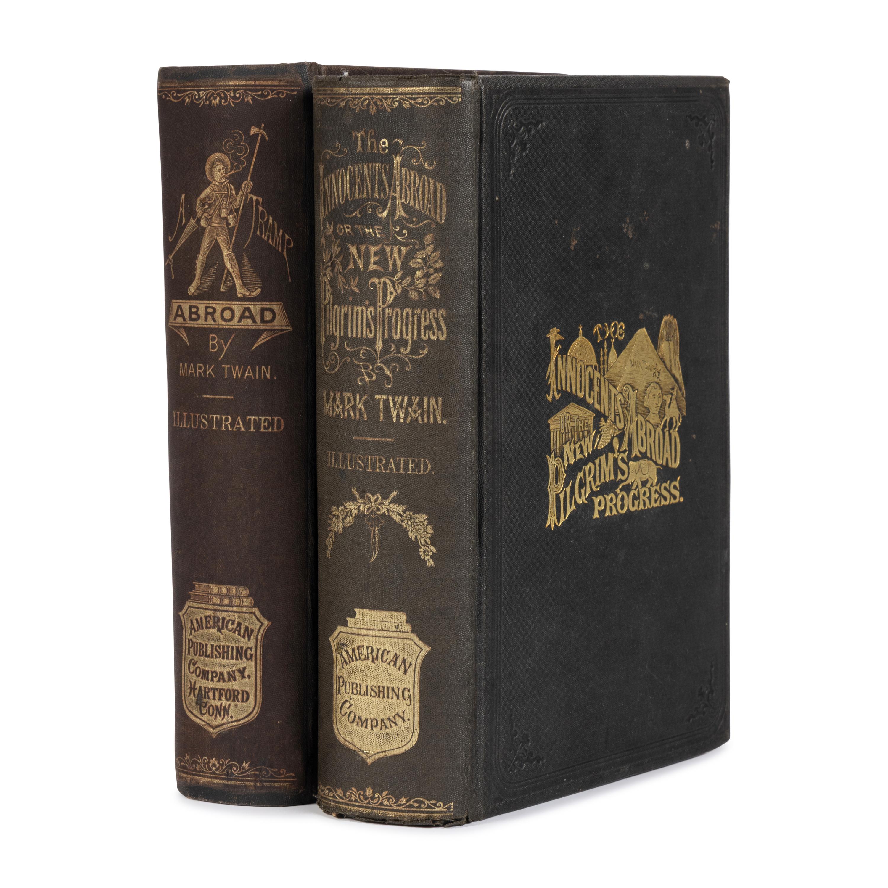 [Literature] Twain, Mark (Clemens, Samuel L.) Pair of first editions