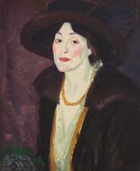 John French Sloan (American, 1871-1951) - Henrietta, Hat and Furs