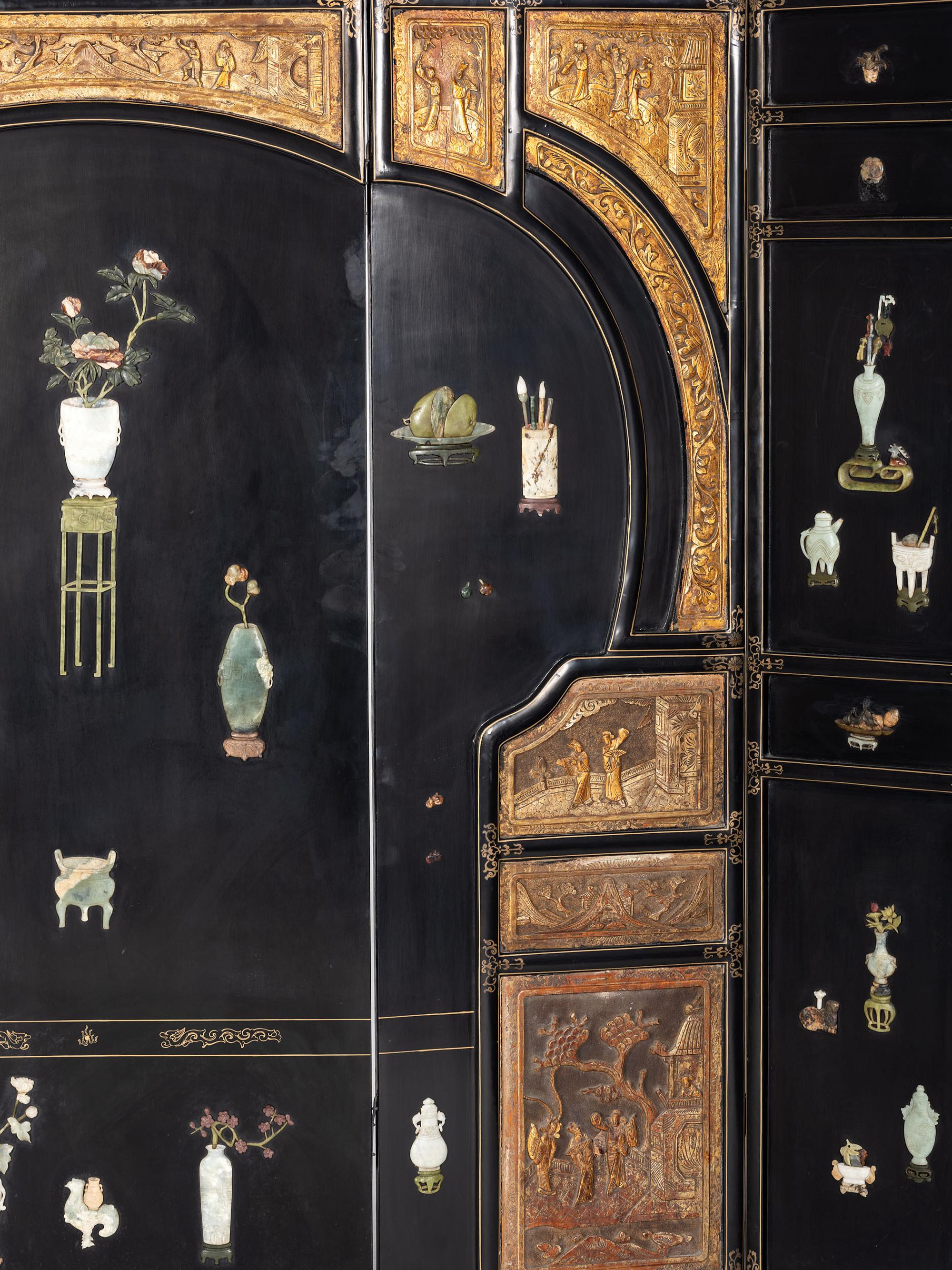 A Coromandal Lacquer Screen