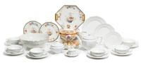 A Group of Continental Porcelain and Ceramic Articles Height of tallest 8 inches.