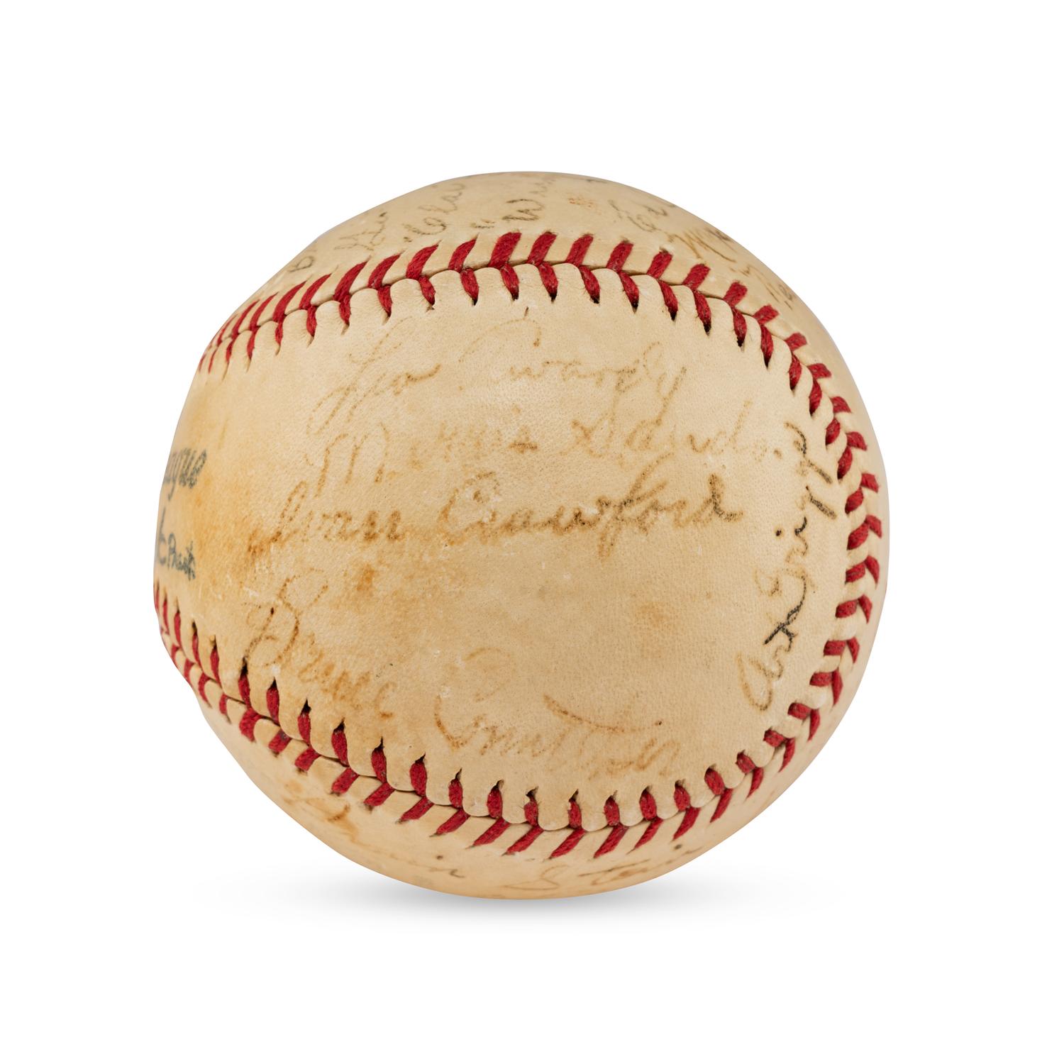 A 1937 Tulsa Oilers Team Signed Autograph Baseball