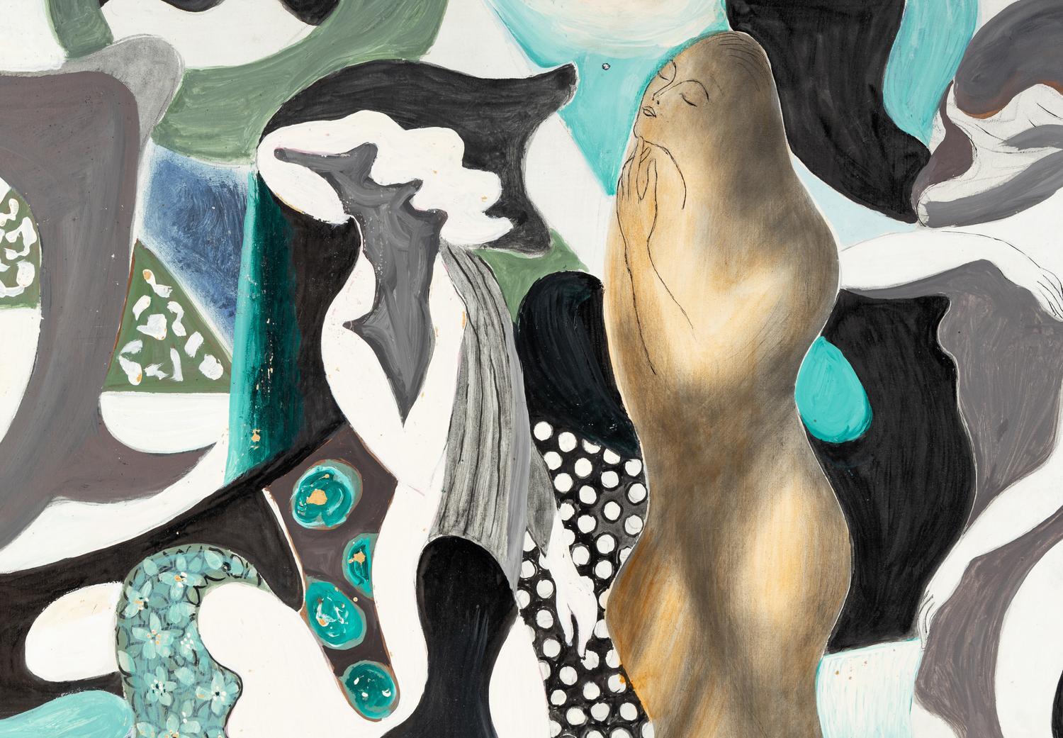 Woman in Abstract Forms, c. 1960's