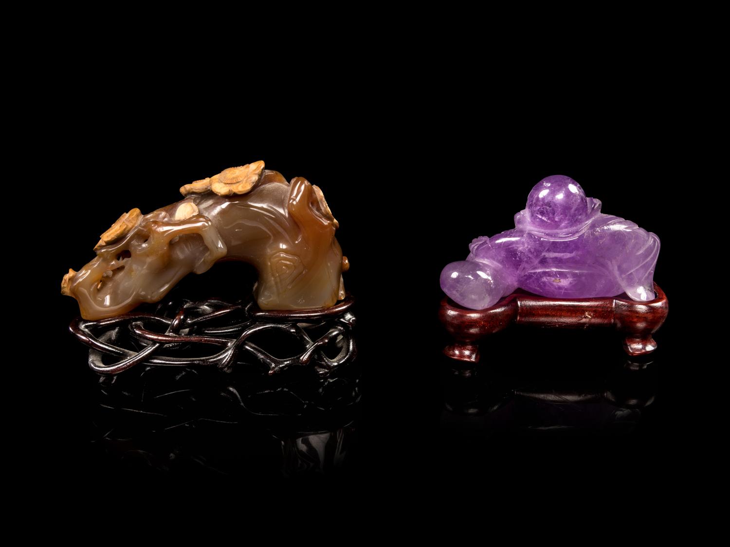 Two Chinese Hardstone Carvings