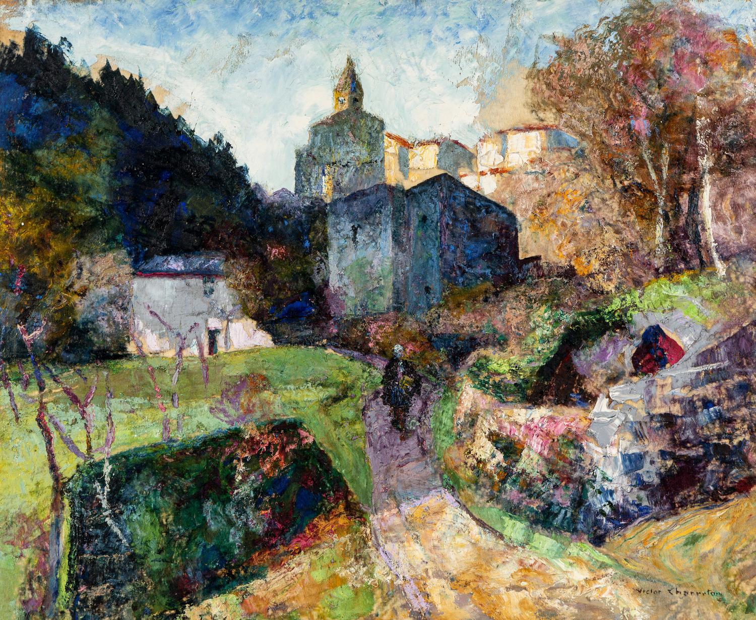L'église de Saint-Saturnin dans la vallée de la Monne