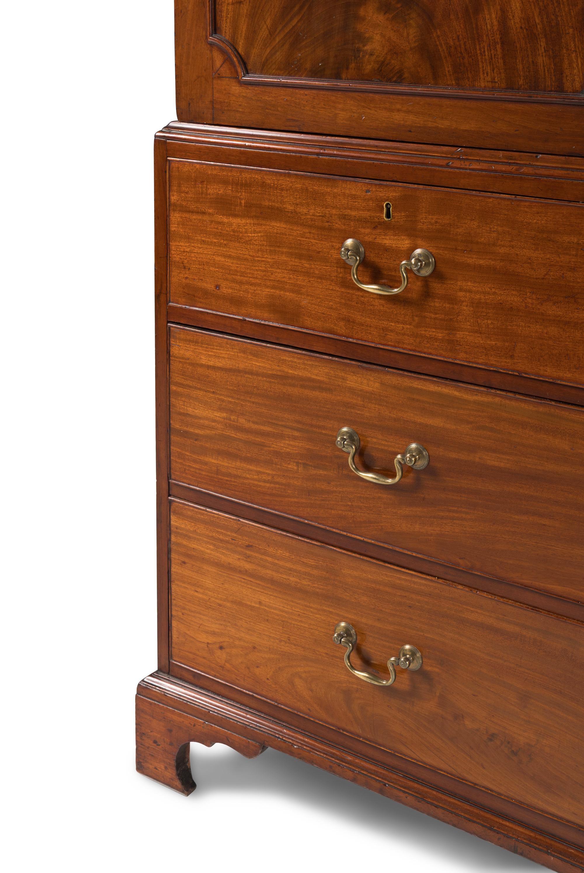 A George III Mahogany Linen Press