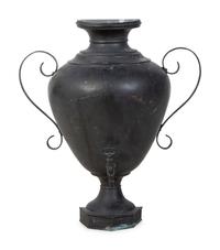 A French Tole Lavabo and Basin — 19TH/EARLY 20TH CENTURY