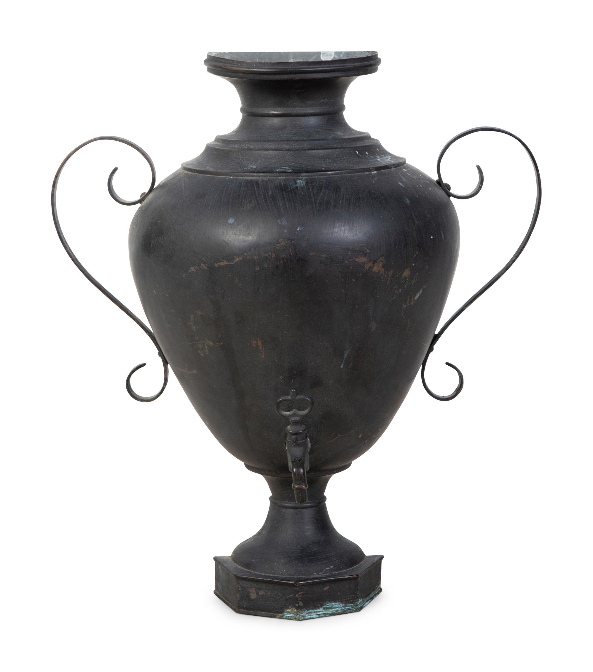 A French Tole Lavabo and Basin — 19TH/EARLY 20TH CENTURY