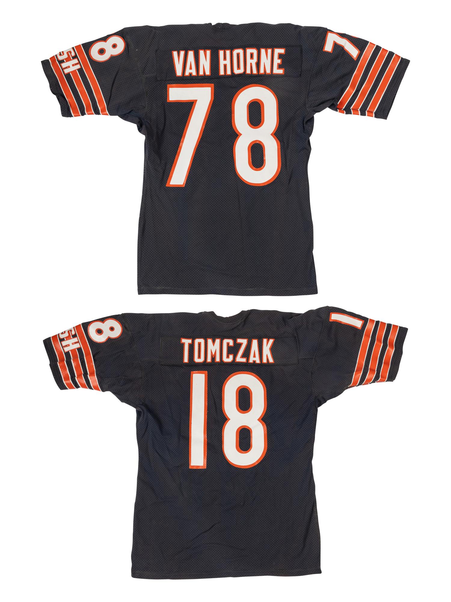 A Group of Two Vintage Chicago Bears Wilson Football Jerseys from The Collection of Sports Super Agent Steve Zucker,
