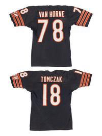 A Group of Two Vintage Chicago Bears Wilson Football Jerseys from The Collection of Sports Super Agent Steve Zucker,